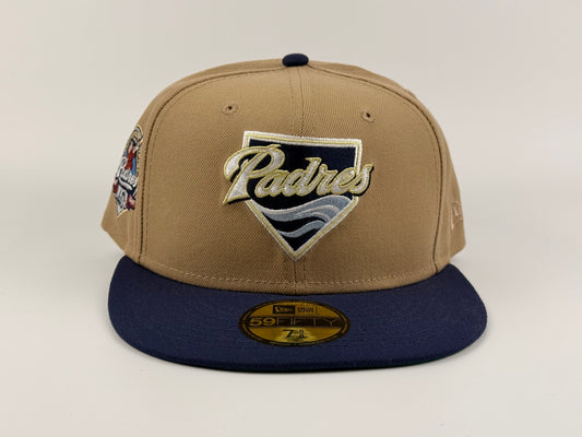 San Diego Padres New Era Cap 59FIFTY Fitted Hat 2004 MLB Logo 40th Anniversary Side Patch