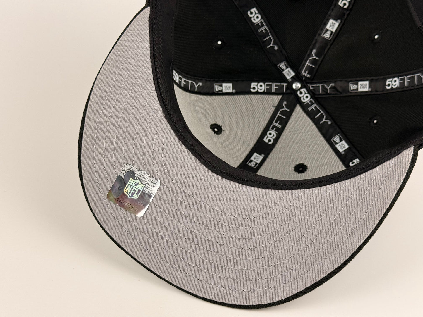 Los Vegas Raiders NFL New Era Cap 59FIFTY Fitted Hat Black