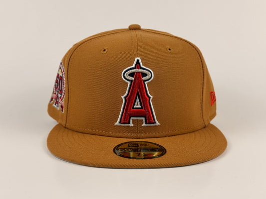 Anaheim Angels New Era Cap 59FIFTY Fitted Hat 50th Anniversary Side Patch
