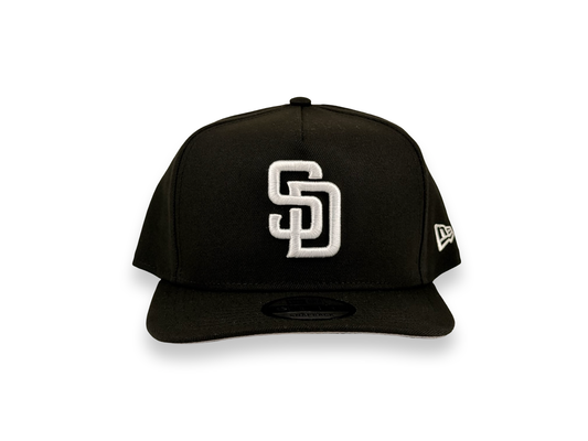 San Diego Padres MLB New Era Cap 9FIFTY A-Frame Snapback Hat Black