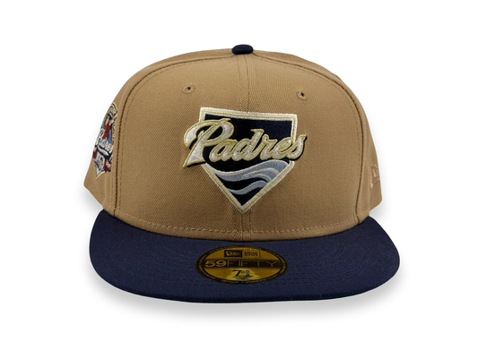 San Diego Padres New Era Cap 59FIFTY Fitted Hat 2004 MLB Logo 40th Anniversary Side Patch