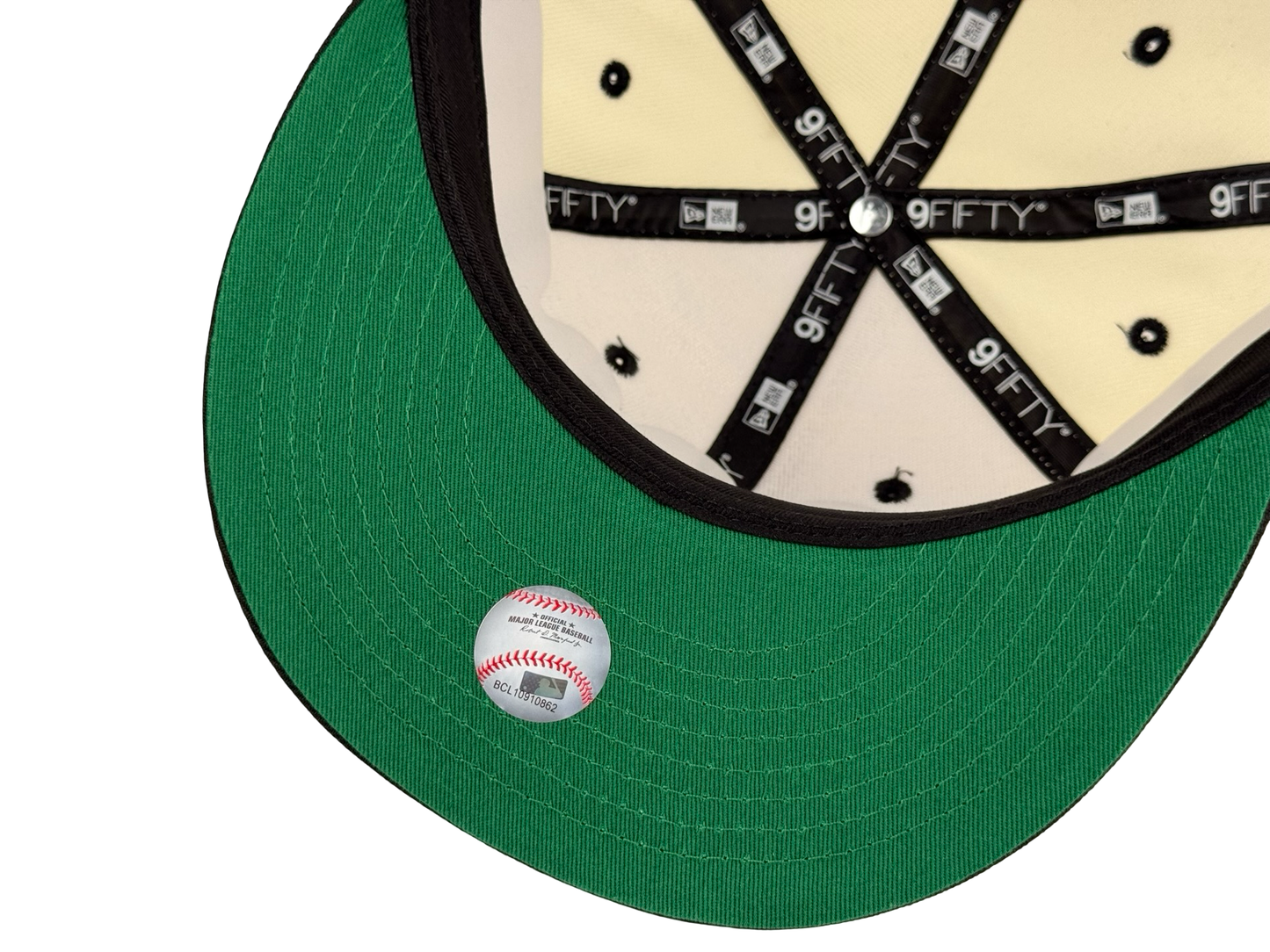 San Diego Padres MLB New Era Cap 9FIFTY Snapback Hat Cream Crown Black Visor 25th Anniversary Side Patch