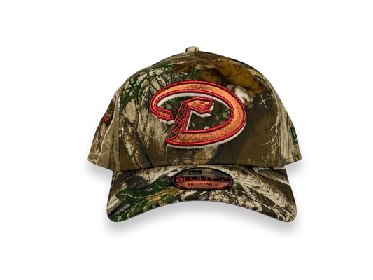 Arizona Diamondbacks MLB New Era Cap 9FORTY A-Frame Snapback Hat Real Tree Camo 1998 Inaugural Season Side Patch