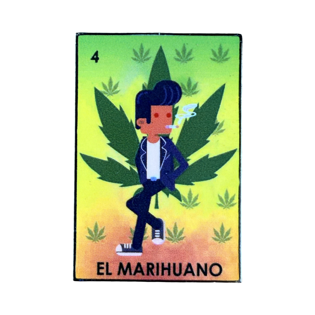 La Loteria “El Marihuano” Hat Pin