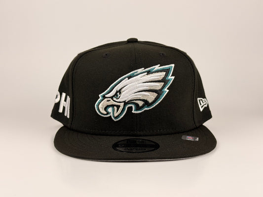 Philadelphia Eagles NFL New Era Cap 9FIFTY Snapback Hat Black
