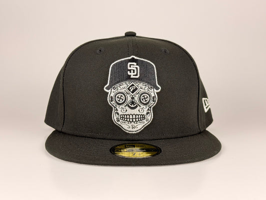 San Diego Padres Sugar Skull MLB New Era Cap 59FIFTY Fitted Hat
