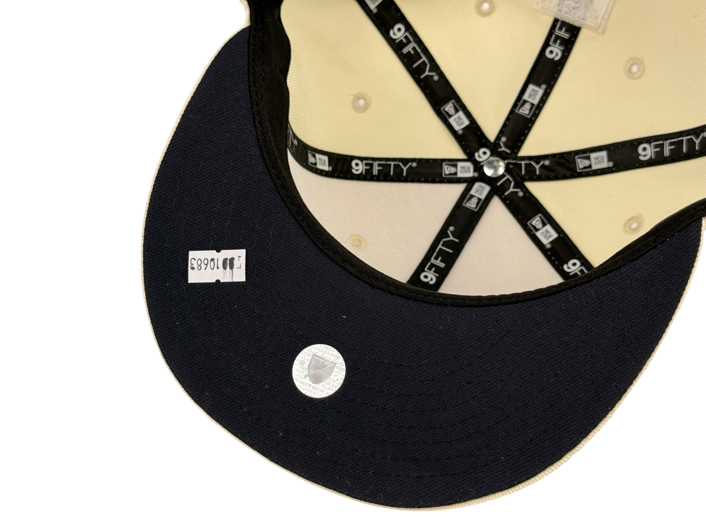 San Diego FC SDFC New Era Cap 9FIFTY Snapback Hat Full Cream Black Stitch