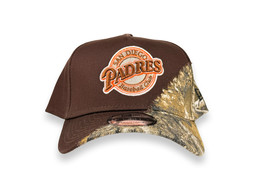 San Diego Padres Real Tree Camo MLB New Era Cap 9FORTY A-Frame Snapback Hat