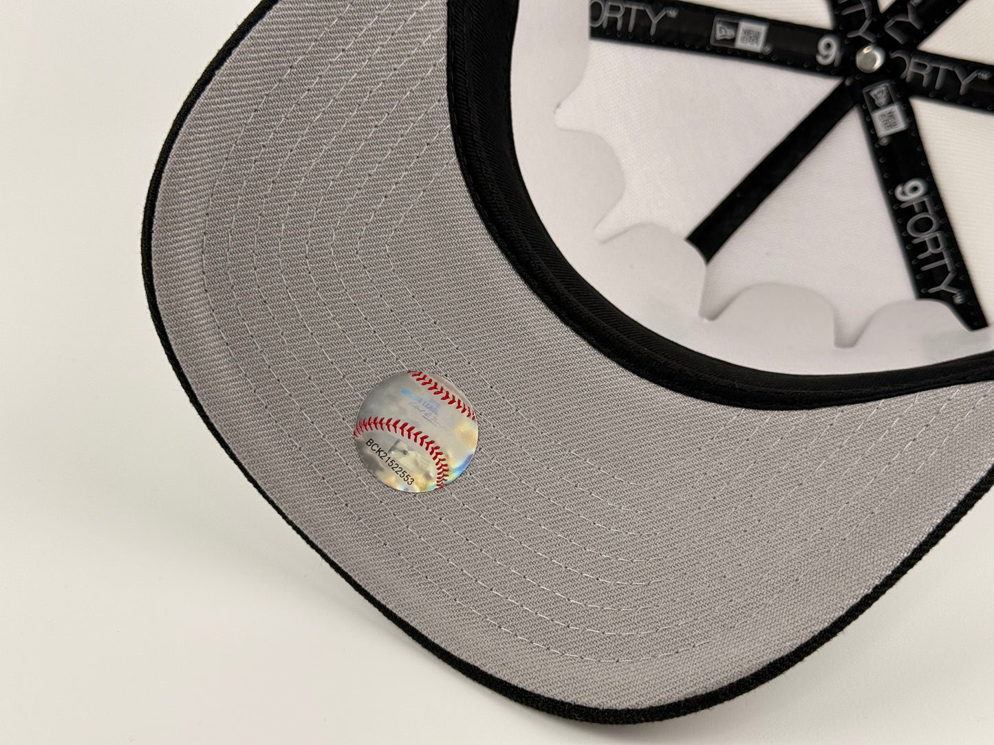 San Diego Padres New Era Cap 9FORTY A-Frame Snapback Hat White Crown Black Visor Gold Stitch 25th Anniversary Side Patch