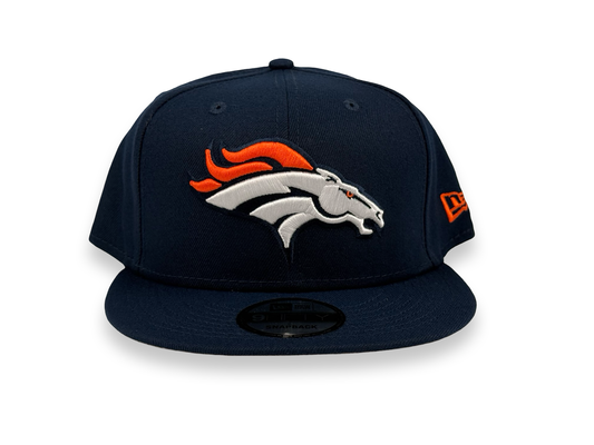 Denver Broncos NFL New Era Cap 9FIFTY Snapback Hat Navy Blue