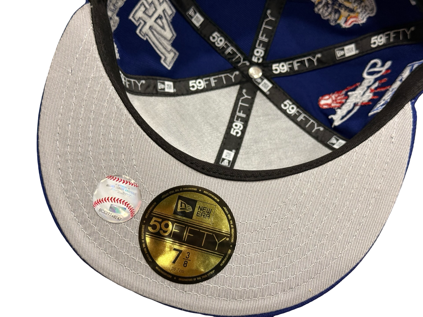 Los Angeles Dodgers All Over Patch MLB New Era Cap 59FIFTY Fitted Hat