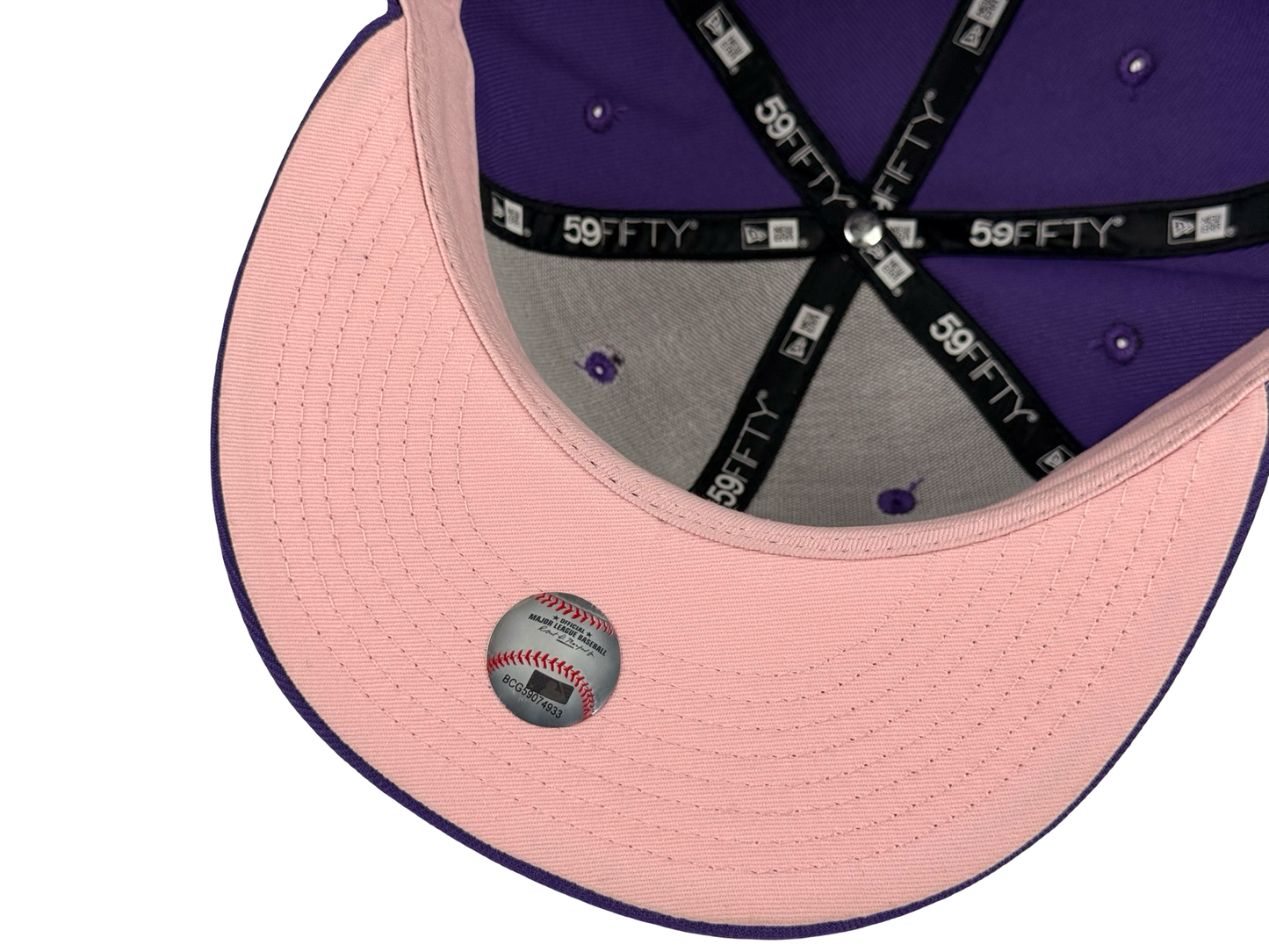 Arizona Diamondbacks "Purple Swag" New Era Cap 59FIFTY Fitted Cap Purple Pink Underbrim 2001 World Series Side Patch