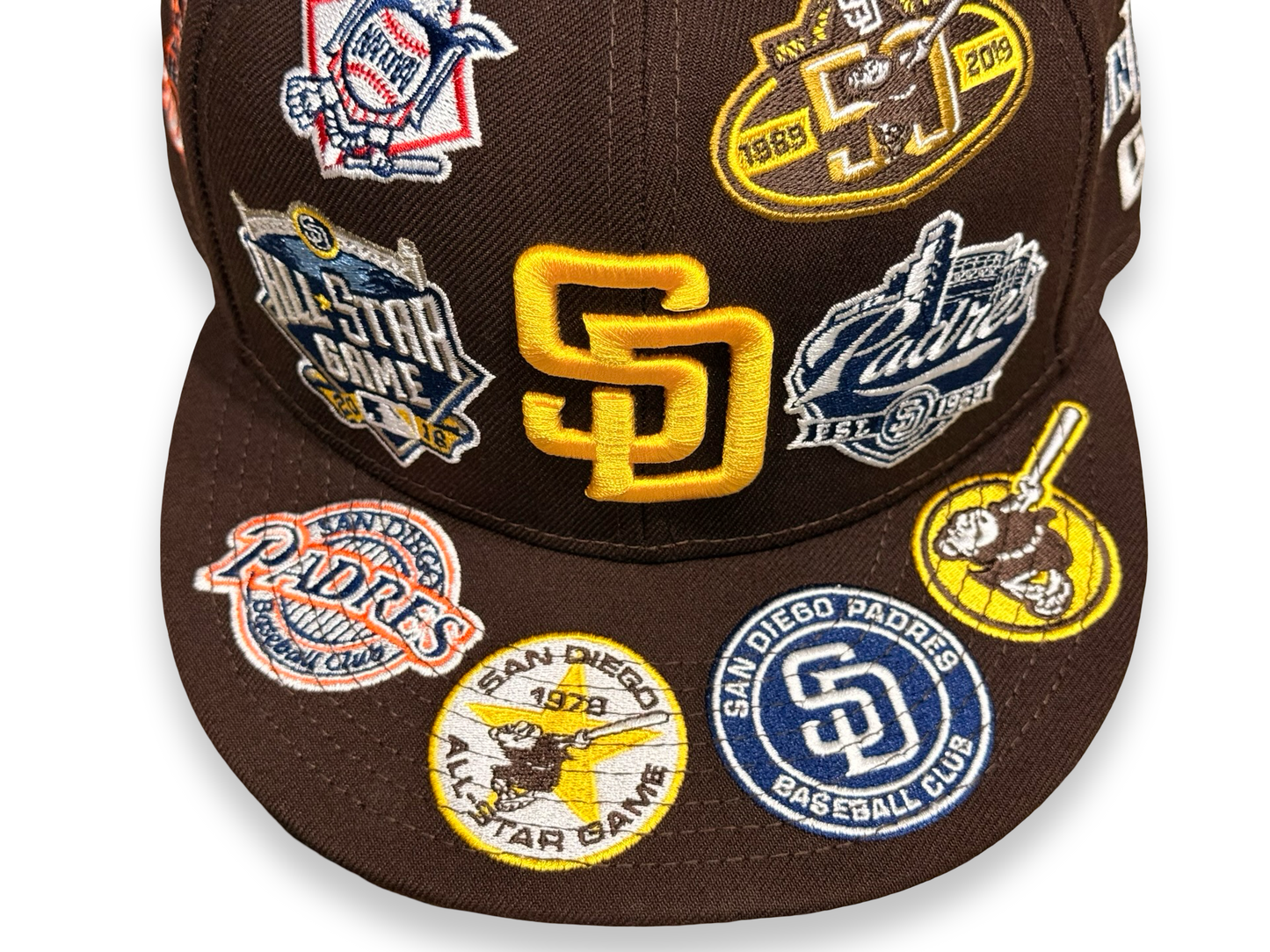 San Diego Padres All Over Patch MLB New Era Cap 59FIFTY Fitted Hat