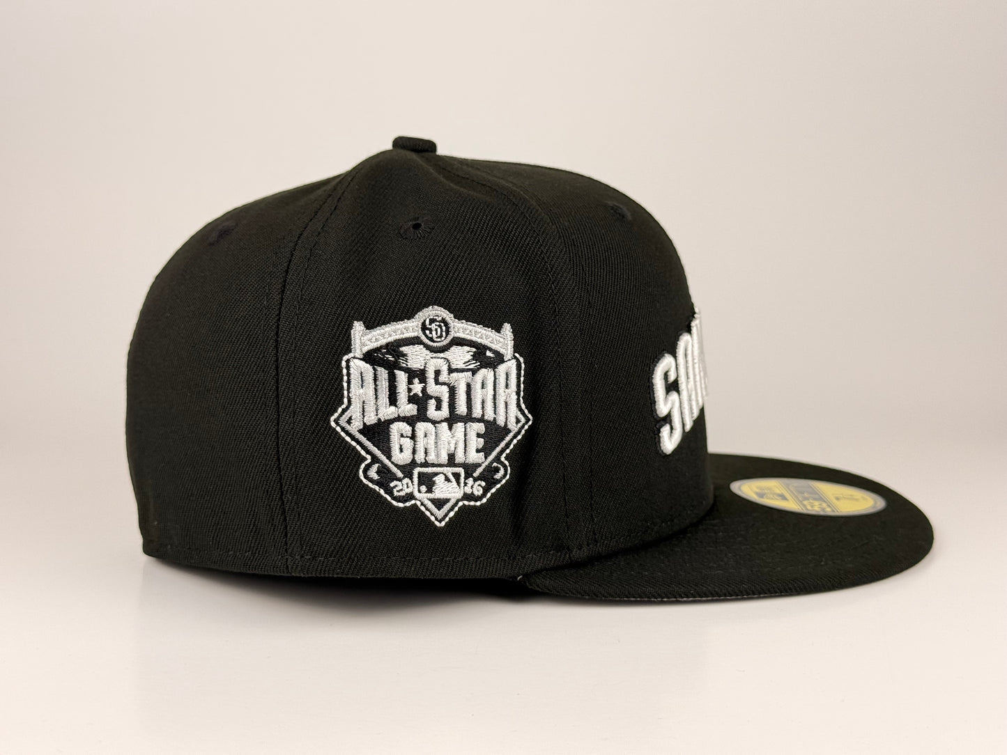 San Diego Padres Script MLB New Era Cap 59FIFTY Fitted Hat