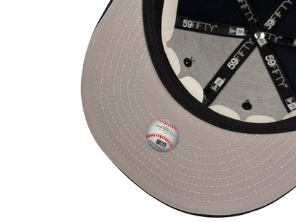 San Diego Padres "P" (Glow in the Dark) New Era Cap 59FIFTY Fitted Hat Navy Blue 1998 World Series Side Patch