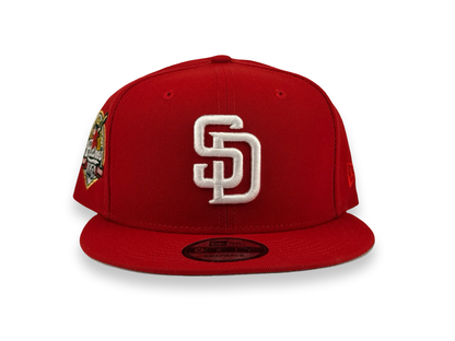 San Diego Padres MLB New Era Cap 9FIFTY Snapback Hat Red 40th Anniversary Side Patch