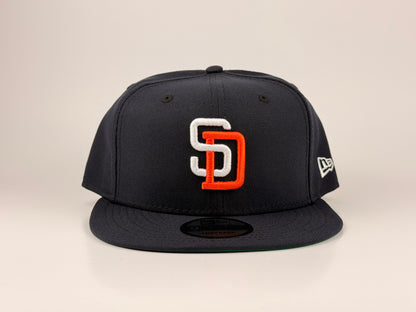 San Diego Padres MLB New Era Cap 9FIFTY Snapback Hat Navy Blue
