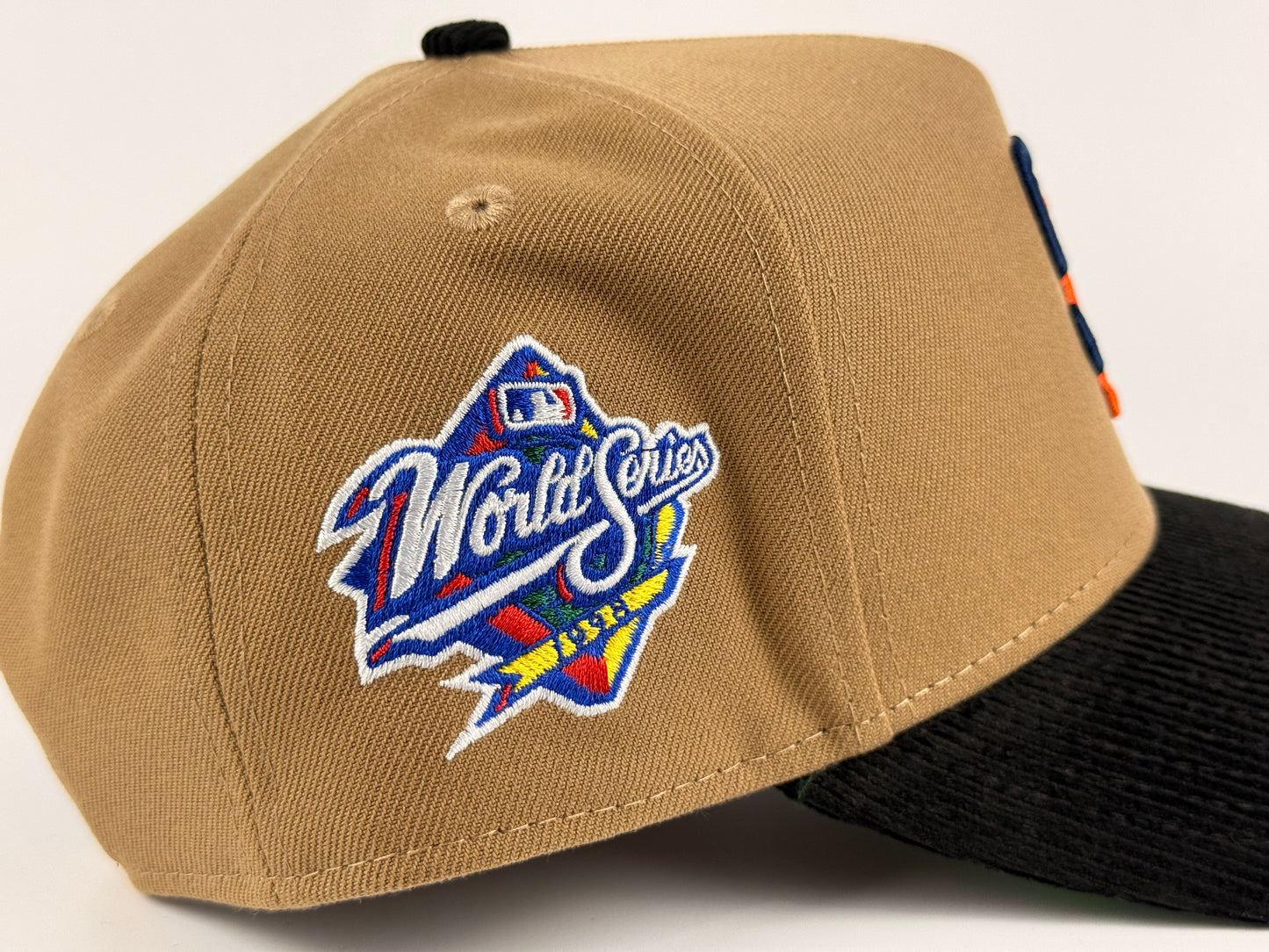 San Diego Padres New Era Cap 9FORTY A-Frame Snapback Hat Corduroy Visor 1998 World Series Side Patch