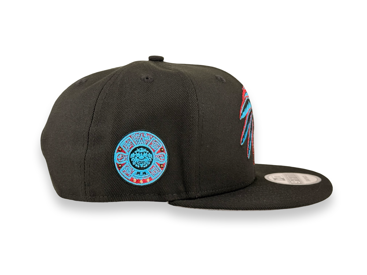 Mexico Red/Blue Skull New Era Cap 9FIFTY Snapback Hat
