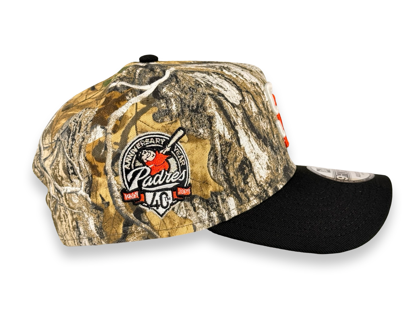 San Diego Padres Real Tree Camo MLB New Era Cap 9FORTY A-Frame Snapback Hat