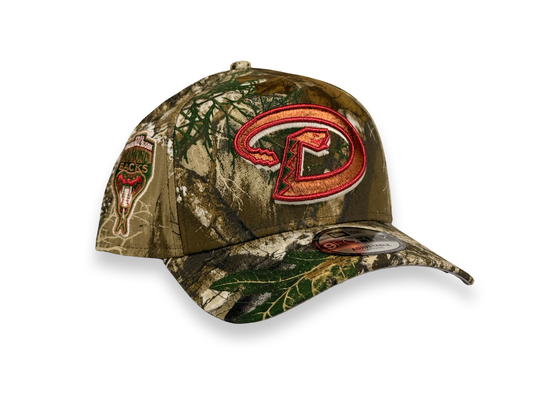 Arizona Diamondbacks MLB New Era Cap 9FORTY A-Frame Snapback Hat Real Tree Camo 1998 Inaugural Season Side Patch