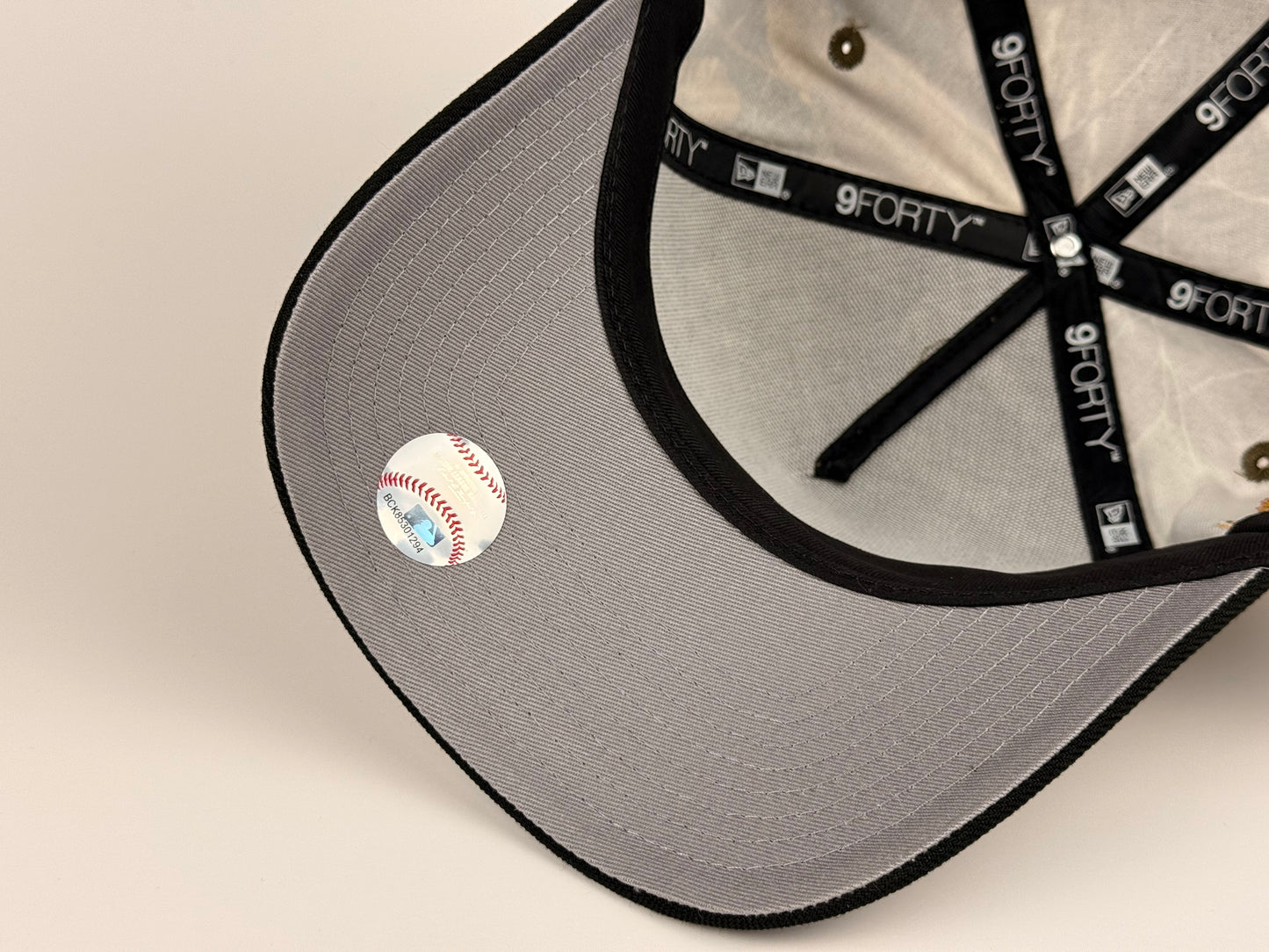 New York Yankees New Era Cap 9FORTY A-Frame Snapback Hat Real Tree Camo 2024 World Series Side Patch