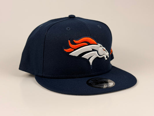 Denver Broncos NFL New Era Cap 9FIFTY Snapback Hat Navy Blue