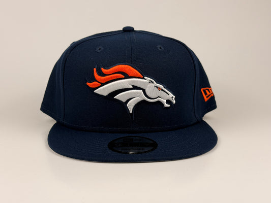 Denver Broncos NFL New Era Cap 9FIFTY Snapback Hat Navy Blue