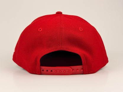 San Francisco 49ers Script New Era Cap 9FIFTY Snapback Hat Red