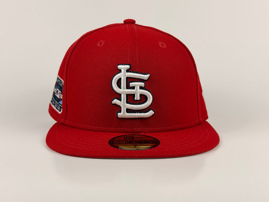 St. Louis Cardinals New Era Cap 59FIFTY Fitted Hat Red 2006 World Series Side Patch