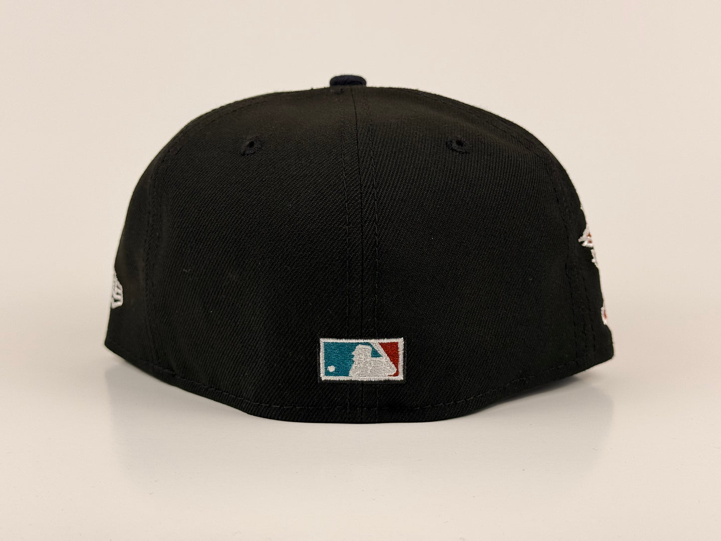 San Diego Padres New Era Cap 59FIFTY Fitted Hat Black Crown Navy Blue Visor Cactus League 1996 Side Patch