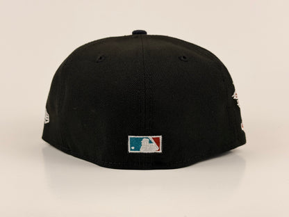 San Diego Padres New Era Cap 59FIFTY Fitted Hat Black Crown Navy Blue Visor Cactus League 1996 Side Patch