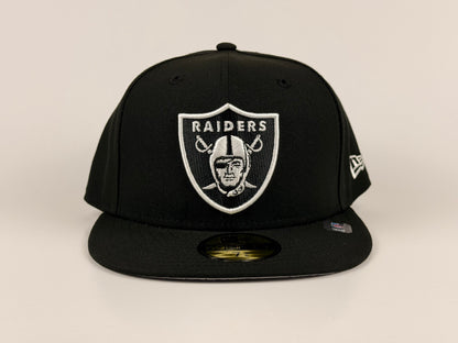 Los Vegas Raiders NFL New Era Cap 59FIFTY Fitted Hat Black