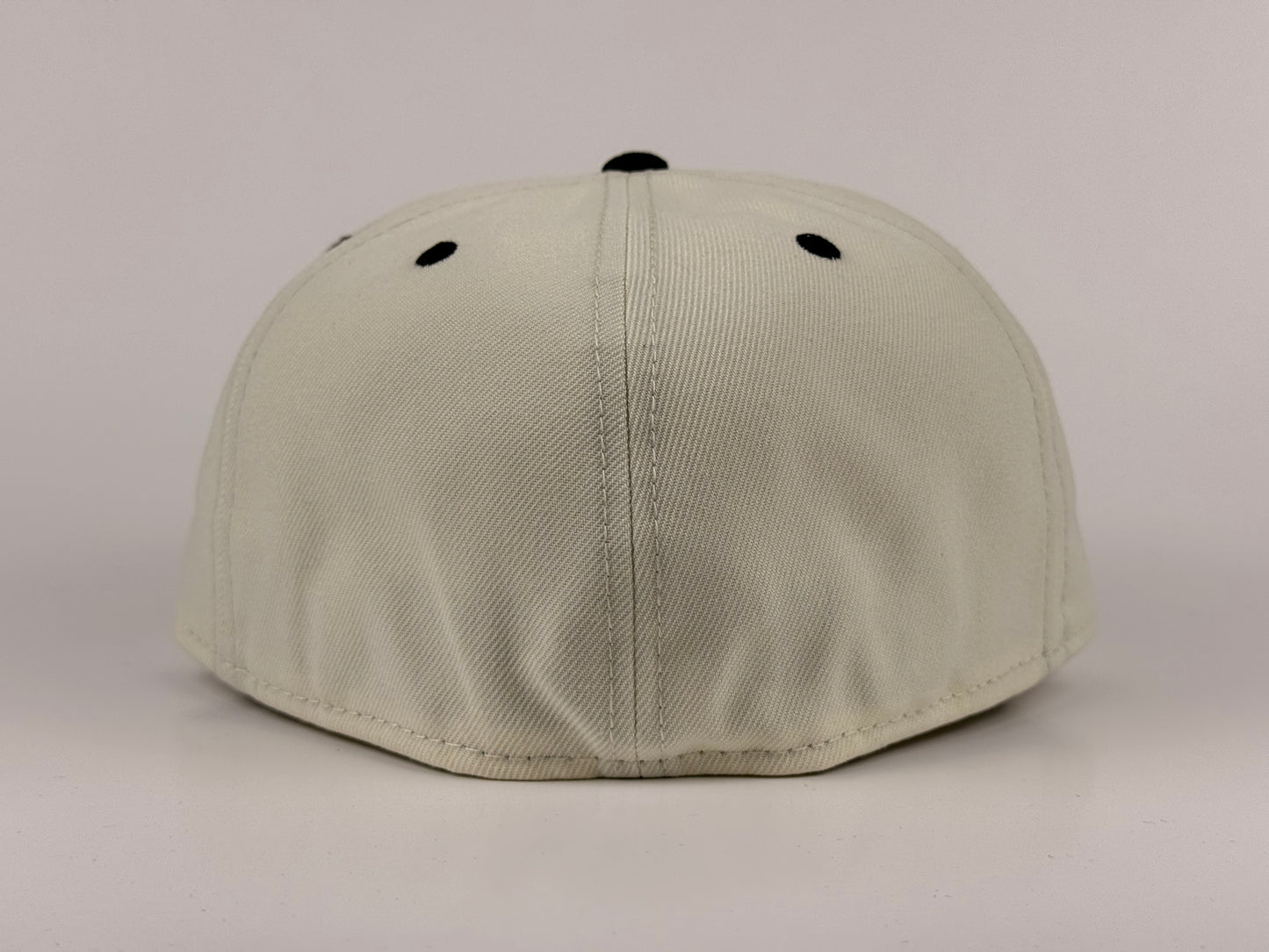 San Diego Padres New Era Cap 59FIFTY Fitted Hat Cream Crown Black Visor Green Underbrim Batterman Side Patch