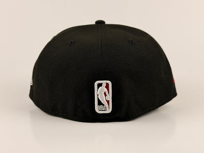 Miami Heat NBA New Era Cap 59FIFTY Fitted Hat Black