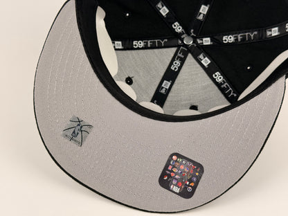 Miami Heat NBA New Era Cap 59FIFTY Fitted Hat Black