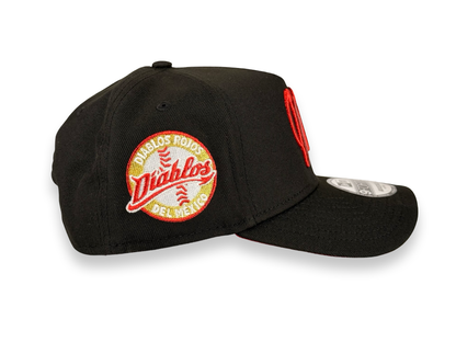 Diablos Rojos del Mexico LMB New Era Cap 9FORTY A-Frame Snapback Hat