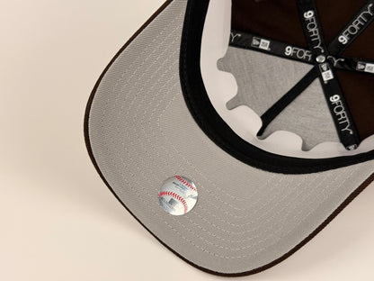 San Diego Padres Baseball Club New Era Cap 9FORTY A-Frame Snapback Hat Brown All Star Game 1992 Side Patch