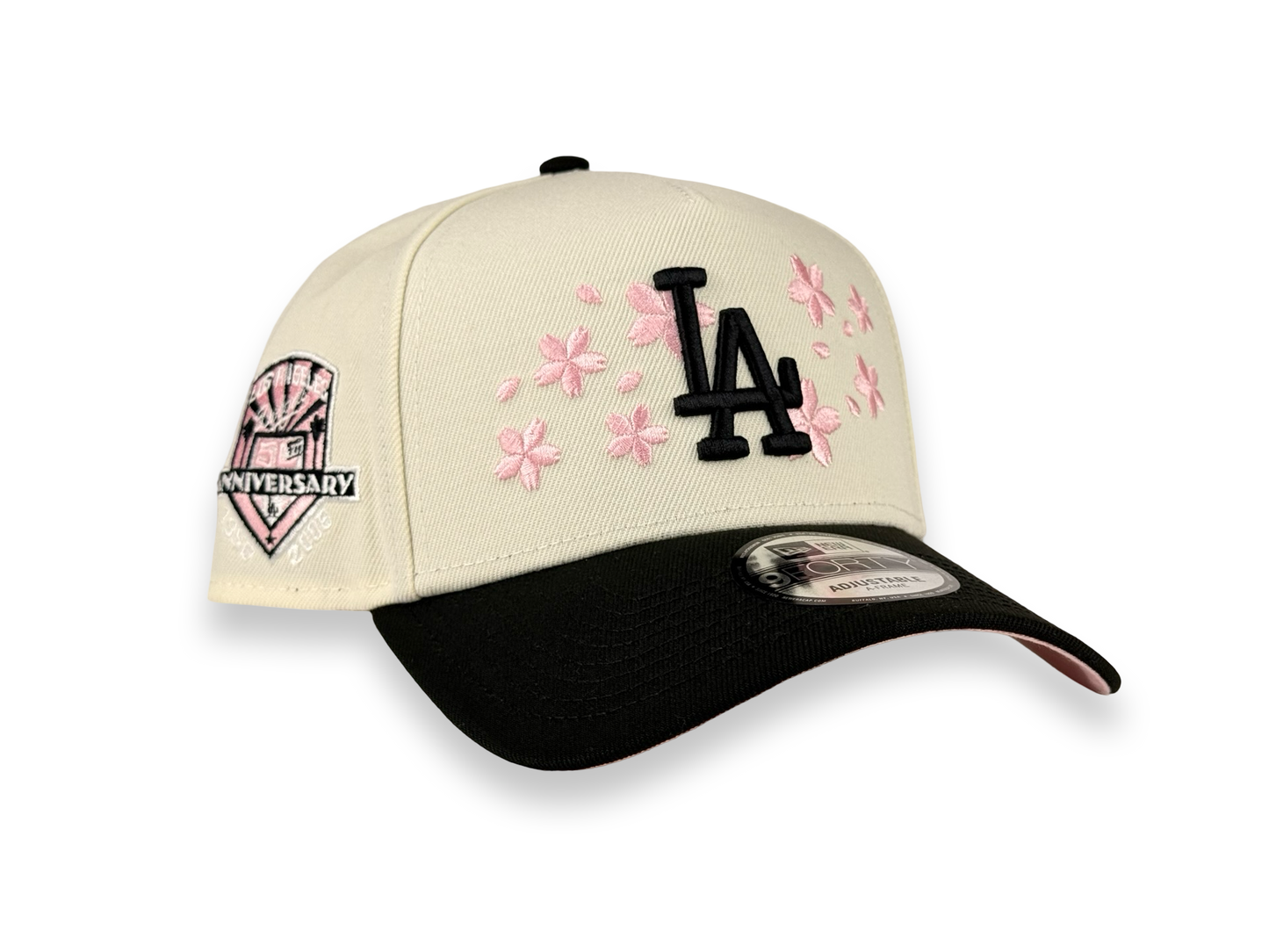 Los Angeles Dodgers Cherry Blossom MLB New Era Cap 9FORTY A-Frame Snapback Hat