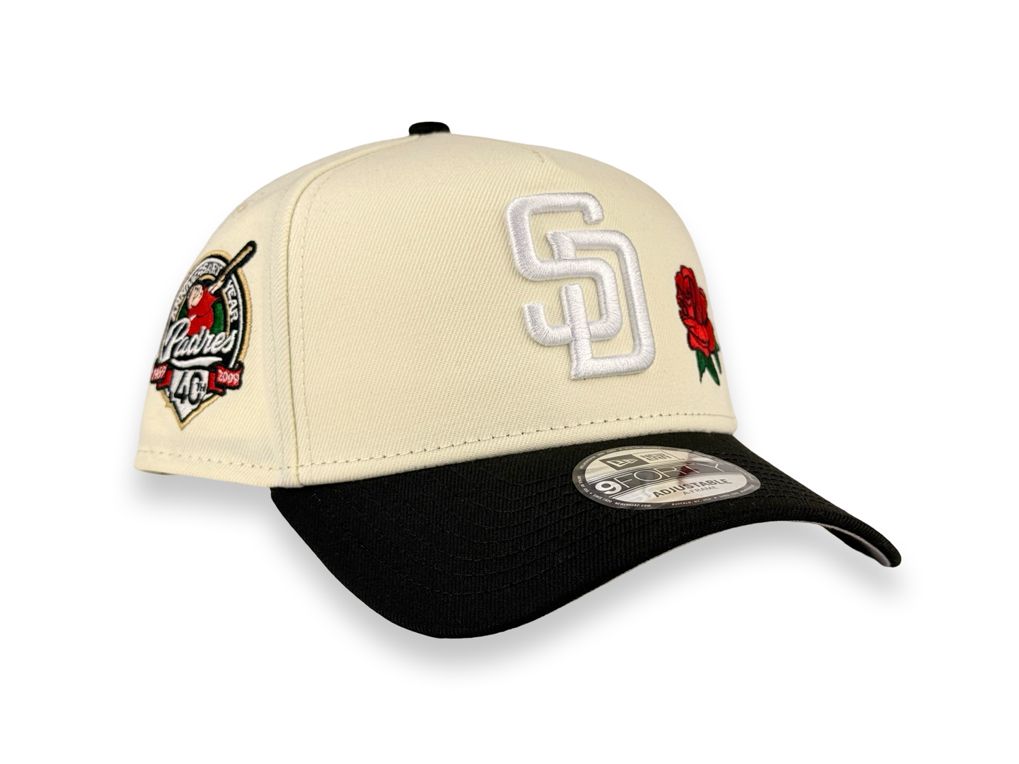 San Diego Padres Rose MLB New Era Cap 9FORTY A-Frame Snapback Hat