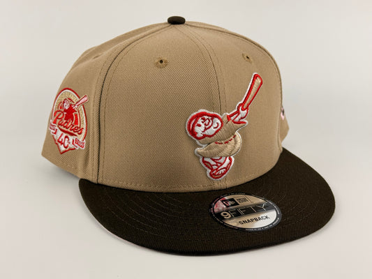 San Diego Padres Swinging Friar New Era Cap 9FIFTY Snapback Hat Brown Pink Underbrim 40th Anniversary Side Patch