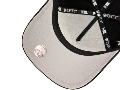San Diego Padres Old English Script MLB New Era Cap 9FORTY A-Frame Snapback Hat