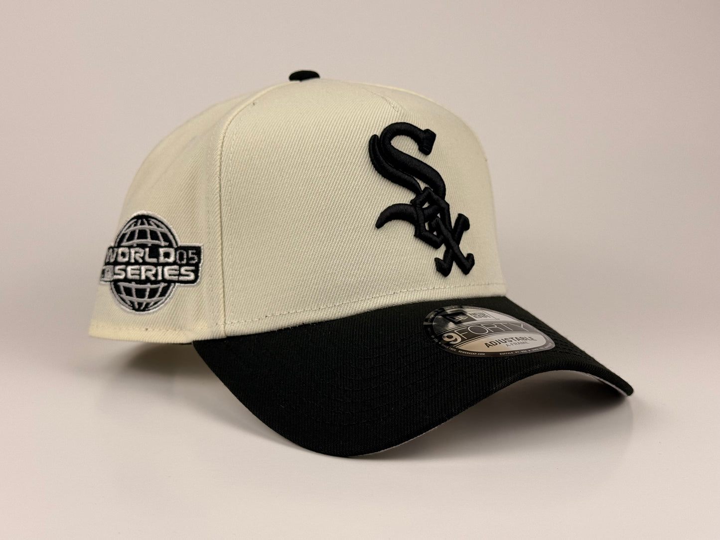 Chicago White Sox New Era Cap 9FORTY A-Frame Snapback Hat 2005 World Series Side Patch