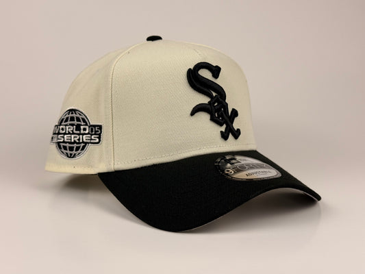 Chicago White Sox New Era Cap 9FORTY A-Frame Snapback Hat 2005 World Series Side Patch