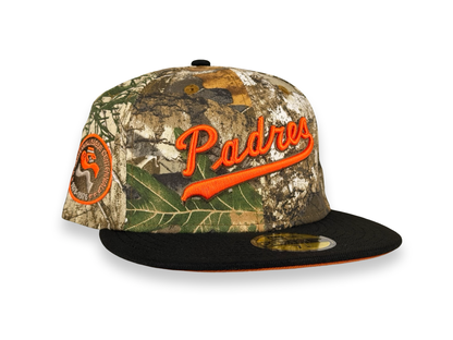 San Diego Padres Script MLB New Era Cap 59FIFTY Fitted Hat