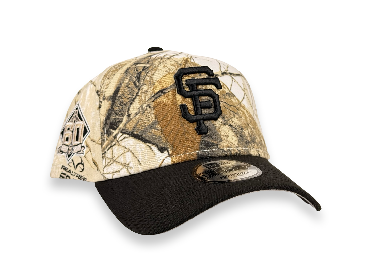 San Francisco Giants Real Tree MLB New Era Cap 9FORTY A-Frame Snapback Hat