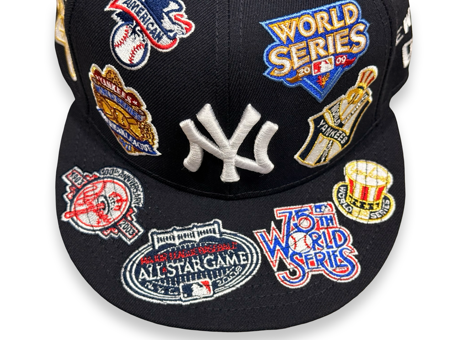 New York Yankees All Over Patch MLB New Era Cap 59FIFTY Fitted Hat