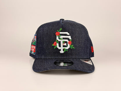 San Francisco Giants MLB New Era Cap 9FIFTY A-Frame Snapback Hat Demin 2007 All Star Game Side Patch