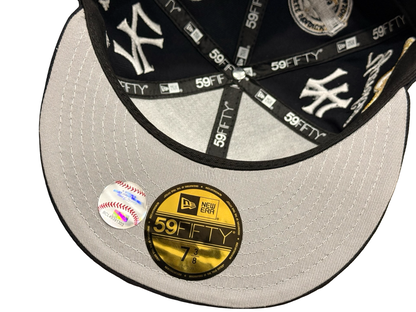New York Yankees All Over Patch MLB New Era Cap 59FIFTY Fitted Hat