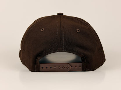 San Diego Padres New Era Cap 9FORTY A-Frame Snapback Hat Brown 1984 World Series Side Patch